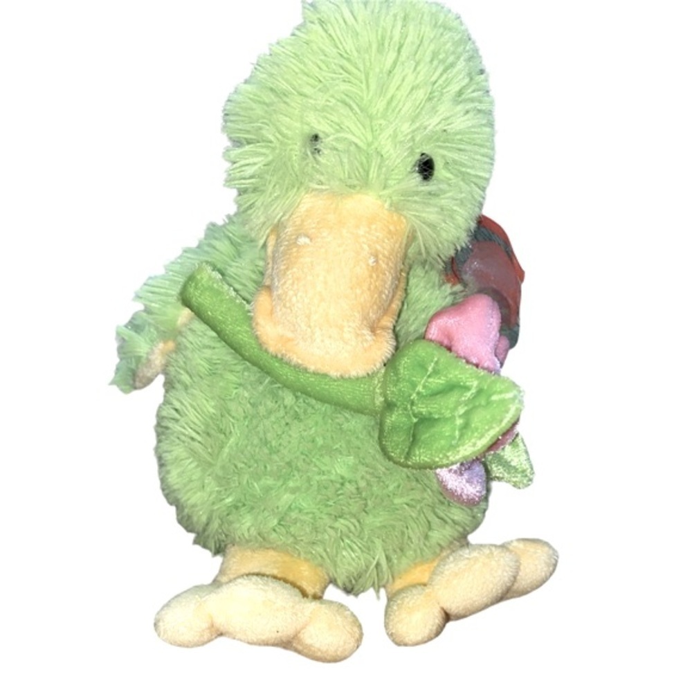 Green duck plush